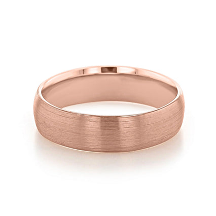 Brushed Finish Classic Men's Wedding Band - crownmoissanite