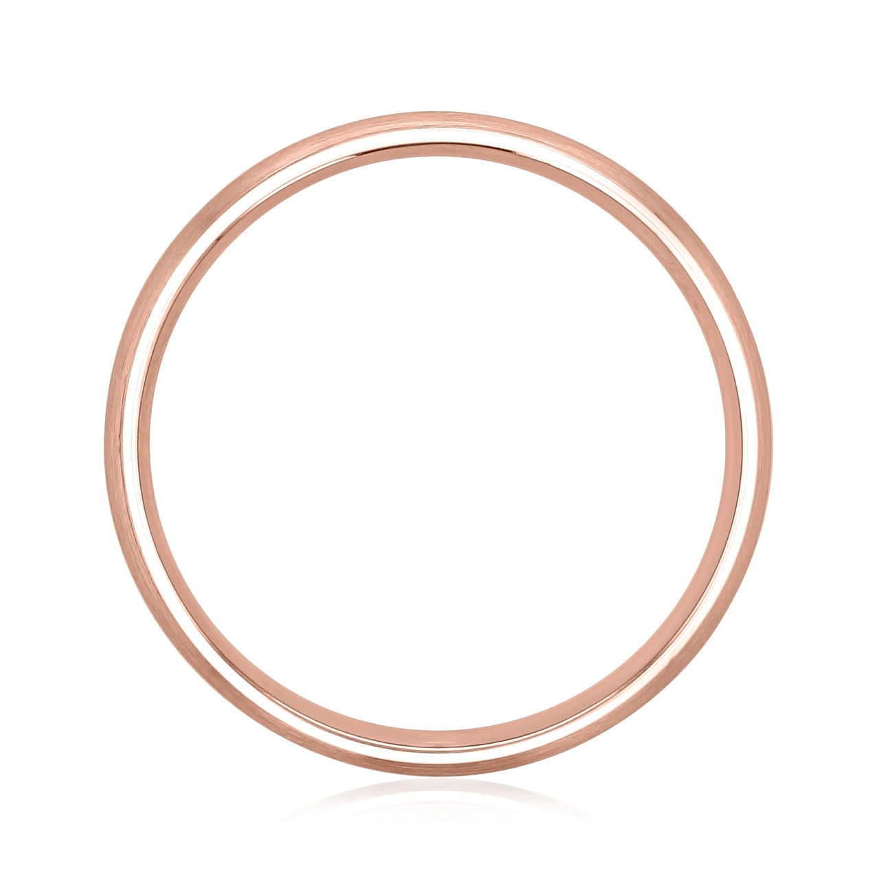 Brushed Finish Classic Men's Wedding Band - crownmoissanite