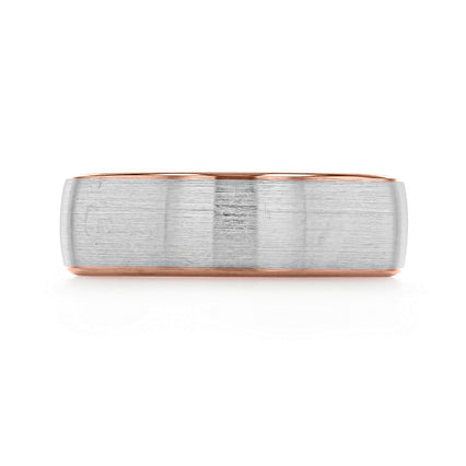 Brushed Finish Classic Wedding Band For Men - crownmoissanite