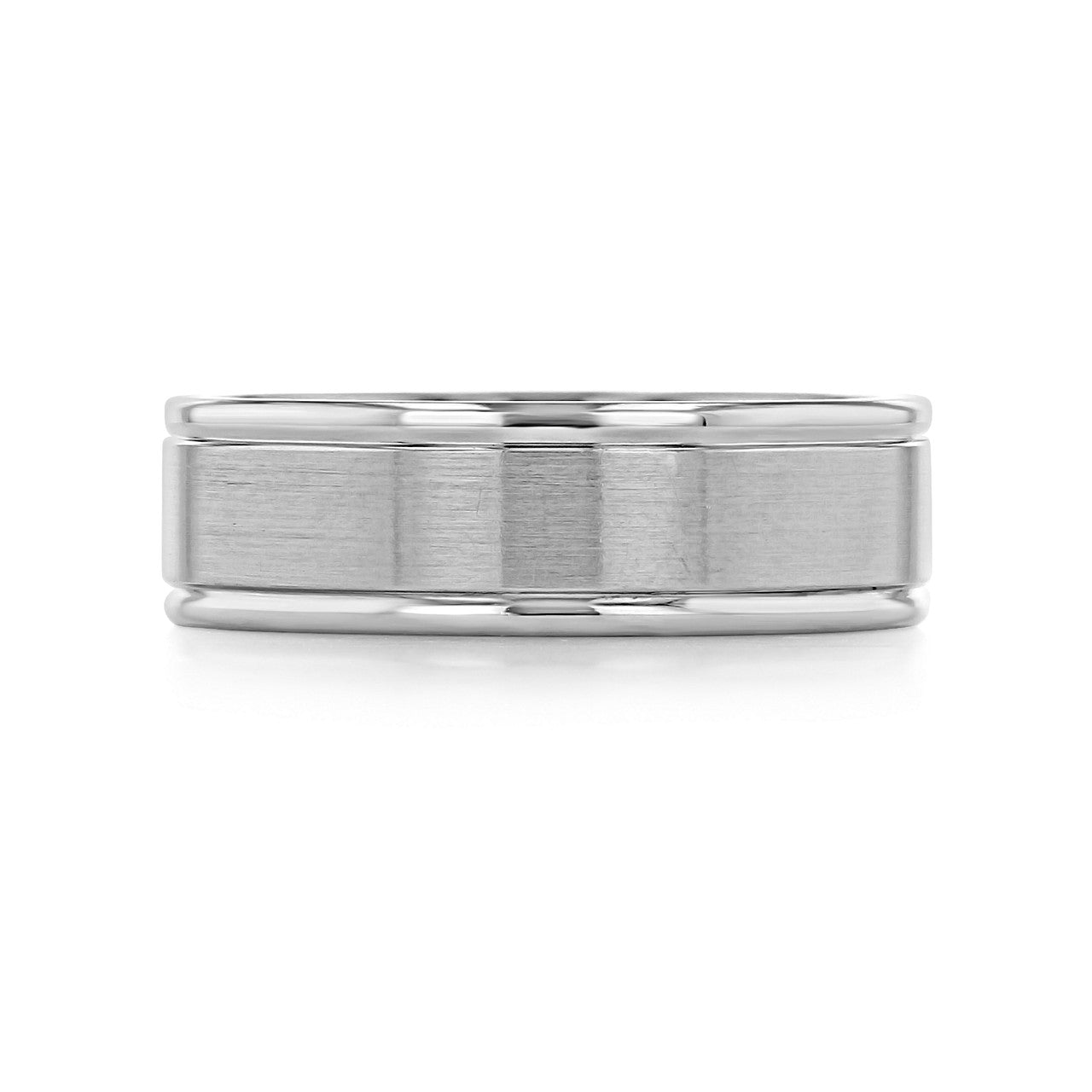 Men's Brushed Finish Classic Wedding Band - crownmoissanite
