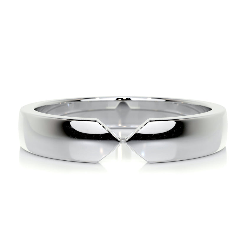 Polished Finish Classic Men's Wedding Band - crownmoissanite