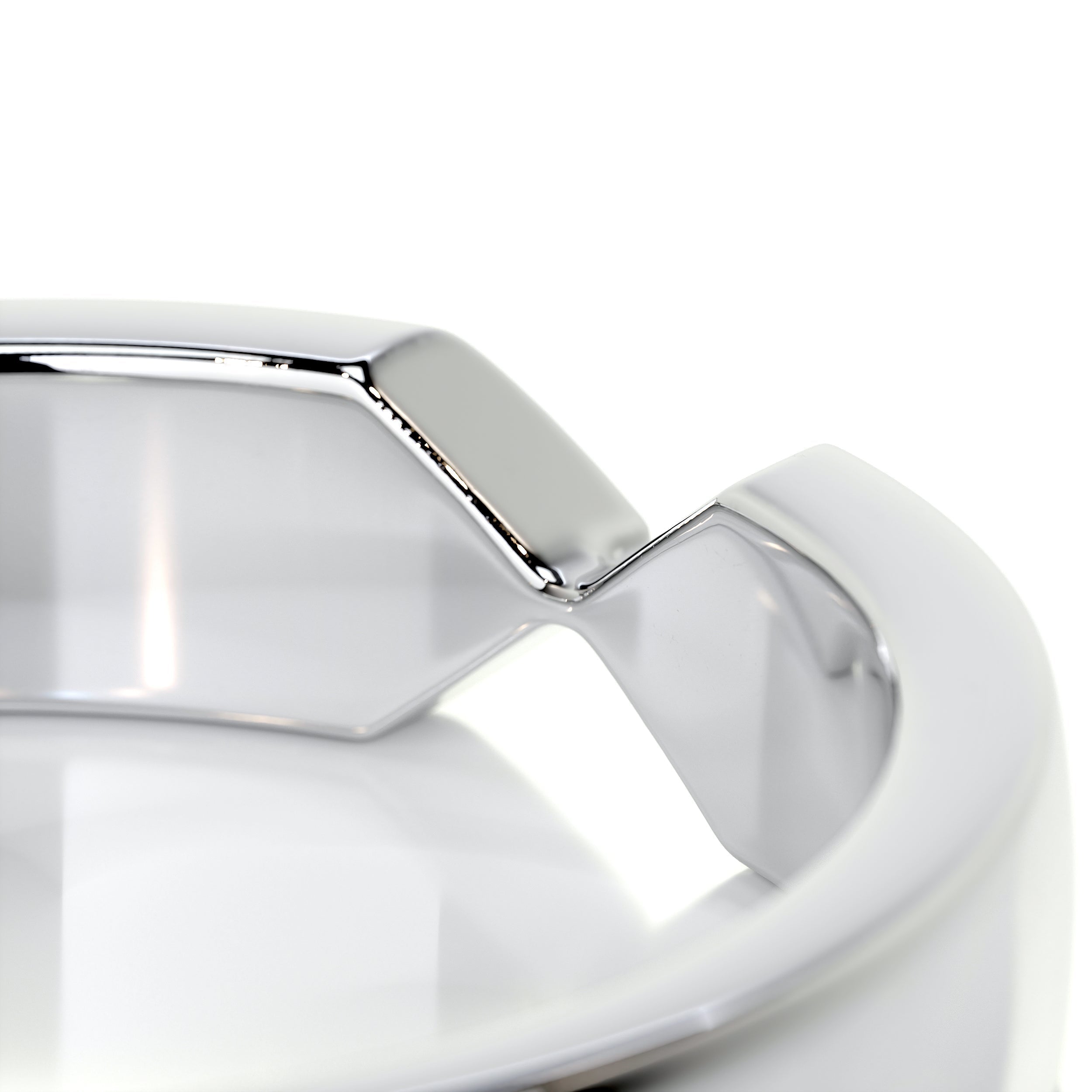 Polished Finish Classic Men's Wedding Band - crownmoissanite