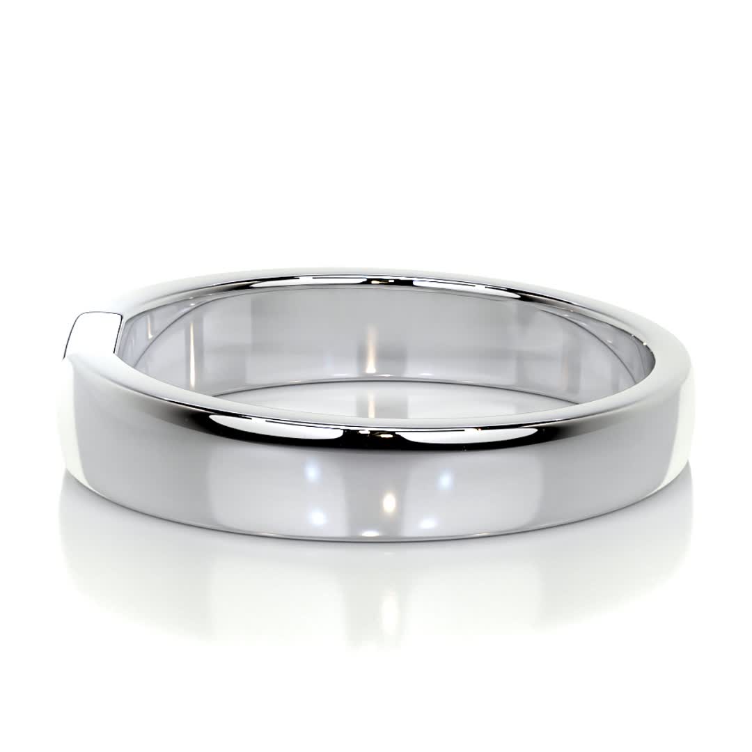 Polished Finish Classic Men's Wedding Band - crownmoissanite