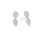 0.72 TCW Round Moissanite Diamond Cluster Earrings - crownmoissanite