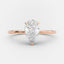2.5 CT Pear Cut Solitaire Style Moissanite Engagement Ring - crownmoissanite