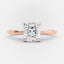 2.70 CT Elongated Cushion Cut Solitaire Moissanite Engagement Ring - crownmoissanite