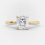 2.70 CT Elongated Cushion Cut Solitaire Moissanite Engagement Ring - crownmoissanite