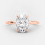 2.1 CT Oval Cut Solitaire Style Moissanite Engagement Ring - crownmoissanite