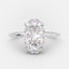 4.0 CT Oval Cut Solitaire Style Moissanite Engagement Ring - crownmoissanite