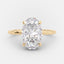 4.0 CT Oval Cut Solitaire Style Moissanite Engagement Ring - crownmoissanite