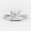 2.08 CT Princess Shaped Moissanite Solitaire Engagement Ring - crownmoissanite