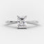 1.04 CT Radiant Shaped Moissanite Hidden Halo Engagement Ring - crownmoissanite