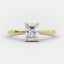1.04 CT Radiant Shaped Moissanite Hidden Halo Engagement Ring - crownmoissanite