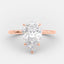 3.10 CT Pear Cut Solitaire Style Moissanite Engagement Ring - crownmoissanite