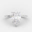 3.10 CT Pear Cut Solitaire Style Moissanite Engagement Ring - crownmoissanite
