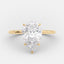 3.10 CT Pear Cut Solitaire Style Moissanite Engagement Ring - crownmoissanite