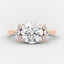 2.0 CT Round Cluster Style Moissanite Engagement Ring - crownmoissanite