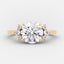 2.0 CT Round Shaped Moissanite Cluster Engagement Ring - crownmoissanite
