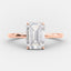 3.17 CT Emerald Cut Solitaire Style Moissanite Engagement Ring - crownmoissanite