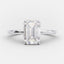 3.17 CT Emerald Cut Solitaire Style Moissanite Engagement Ring - crownmoissanite