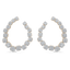3.81 TCW Round Moissanite Diamond Hoop Earrings - crownmoissanite