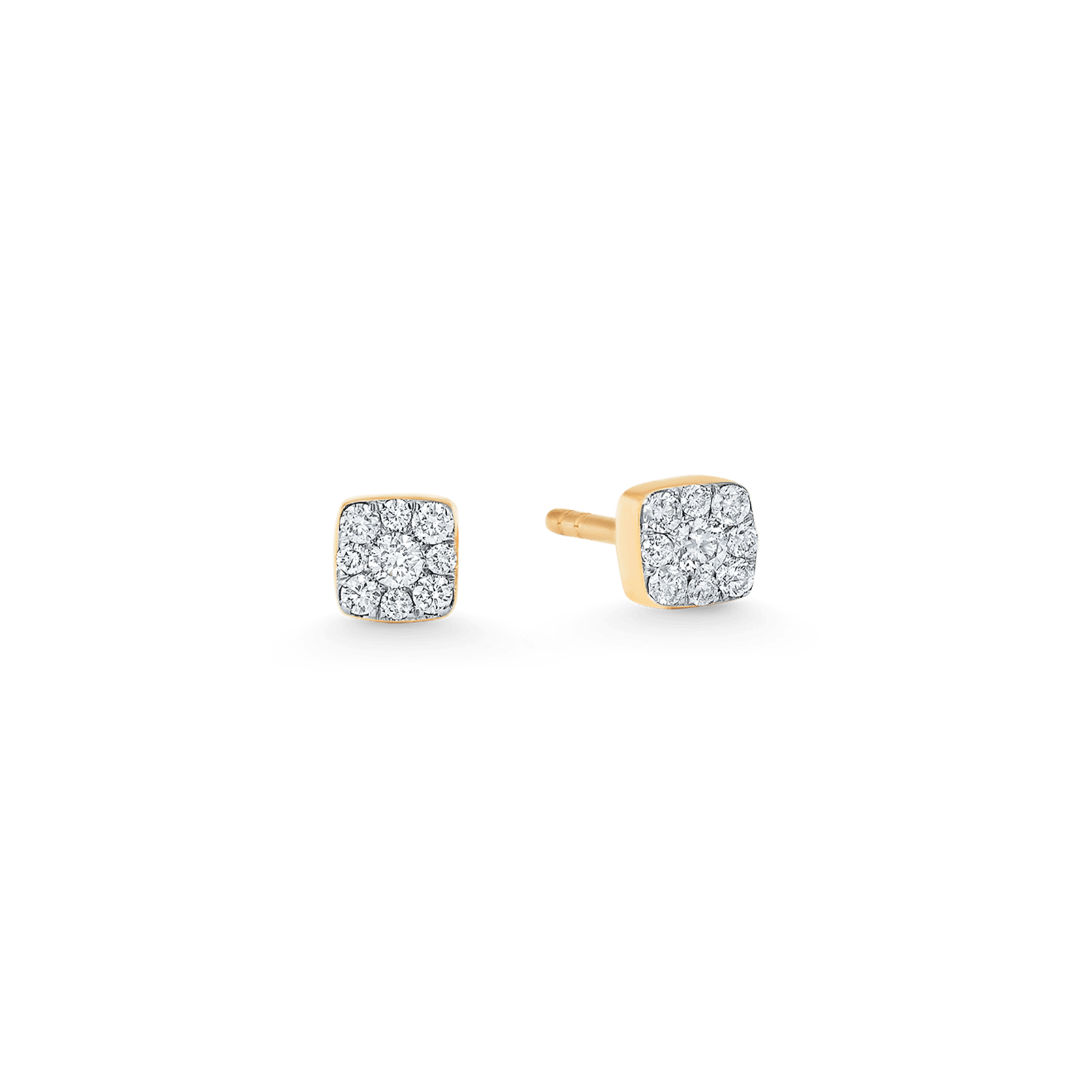 0.15 TCW Round Moissanite Diamond Stud Earrings - crownmoissanite