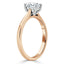 0.75 CT Oval Cut Solitaire Moissanite Engagement Ring - crownmoissanite