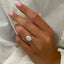 2.1 CT Oval Cut Solitaire Style Moissanite Engagement Ring - crownmoissanite