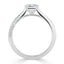 0.75 CT Princess Shaped Moissanite Solitaire Engagement Ring - crownmoissanite