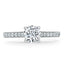 0.75 CT Round Shaped Moissanite Solitaire Engagement Ring - crownmoissanite