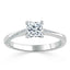 0.75 CT Princess Shaped Moissanite Solitaire Engagement Ring - crownmoissanite