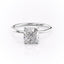 2.54 CT Cushion Cut Solitaire Moissanite Engagement Ring - crownmoissanite