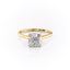 2.15 CT Cushion Cut Solitaire Moissanite Engagement Ring - crownmoissanite