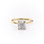 2.54 CT Cushion Cut Solitaire Moissanite Engagement Ring - crownmoissanite