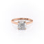 2.15 CT Cushion Cut Solitaire Moissanite Engagement Ring - crownmoissanite