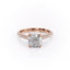 2.54 CT Cushion Cut Pave Setting Moissanite Engagement Ring - crownmoissanite