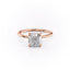 2.54 CT Cushion Cut Solitaire Moissanite Engagement Ring - crownmoissanite