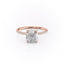 2.15 CT Cushion Cut Solitaire & Pave Moissanite Engagement Ring - crownmoissanite