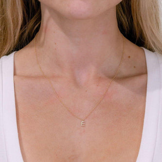 Customize- 0.05 TCW Round Moissanite Necklace - crownmoissanite