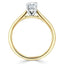 0.75 CT Oval Cut Solitaire Moissanite Engagement Ring - crownmoissanite