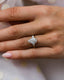 3.30 CT Pear Three Stone Moissanite Engagement Ring - crownmoissanite