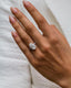 6.20 CT Oval Solitaire Hidden Halo & Pave Moissanite Engagement Ring - crownmoissanite