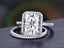 3.0 CT Radiant Cut Halo Style Moissanite Bridal Ring Set - crownmoissanite