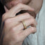 Round Stones Feather Style Men's Wedding Band - crownmoissanite