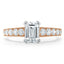 0.75 CT Emerald Cut Solitaire Moissanite Engagement Ring - crownmoissanite