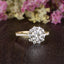 1.35 CT Round Shaped Moissanite Halo Engagement Ring - crownmoissanite