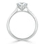0.75 CT Round Cut Solitaire Moissanite Engagement Ring - crownmoissanite