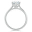 0.75 CT Round Shaped Moissanite Solitaire Engagement Ring - crownmoissanite