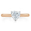 1.0 CT Heart Cut Solitaire Moissanite Engagement Ring - crownmoissanite