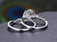 1.5 CT Round Shaped Moissanite Halo Bridal Ring Set - crownmoissanite